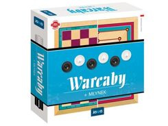 Jawa Gra planszowa strategiczna 2w1 WARCABY + MŁYNEK dla rywali GR0089