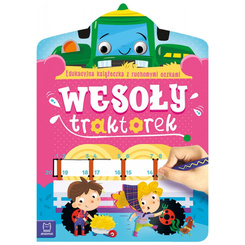 Aksjomat Wesoły traktorek. Edukacyjna książeczka . Ruchome oczka KS1165