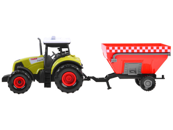 Set of 3 x Tractor with a trailer for a farmer ZA3908