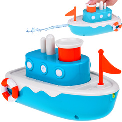 Floating wind-up bath ship. Splashes water ZA5603