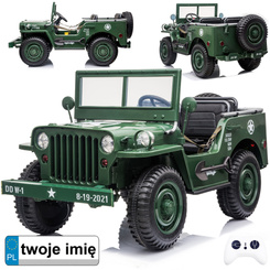 Car for a 3-person battery J E E P Willys pilot PA0249