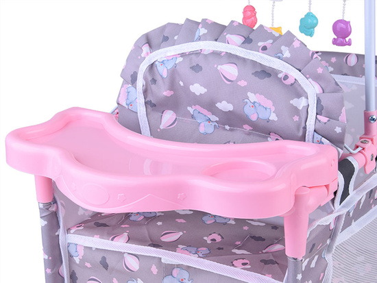 2-in-1 Sweet Dream Doll Set – Crib and High Chair ZA5918