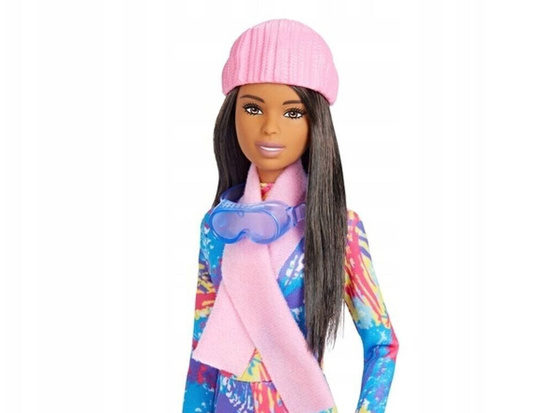 Mattel Barbie You Can Be Anything Winter Doll + Sled ZA6033