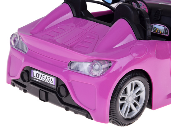 Purple sports car for classic convertible doll for 2 dolls ZA5697