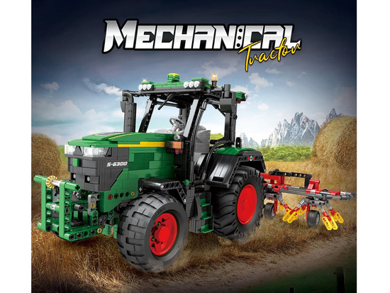 Construction blocks - Remote-controlled TRACTOR with harrows 1664 pieces ZA5798