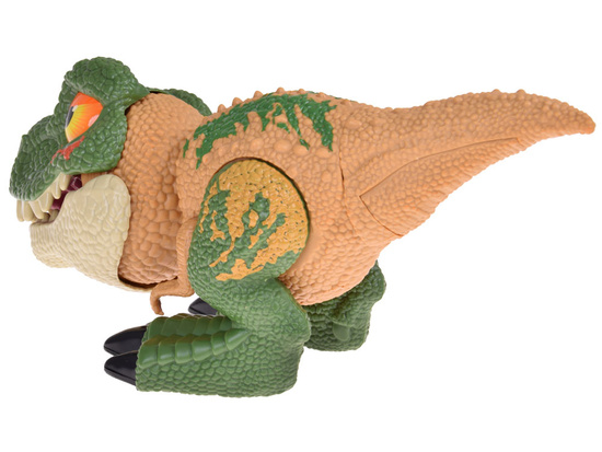 Movable DINOSAUR Tyrannosaurus Rex Sound + Light GREEN ZA5589