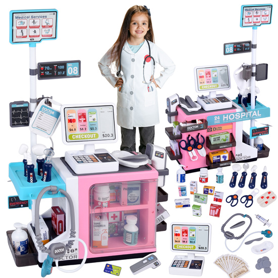 Small doctor large health center clinic pharmacy doctor hospital ZA6011