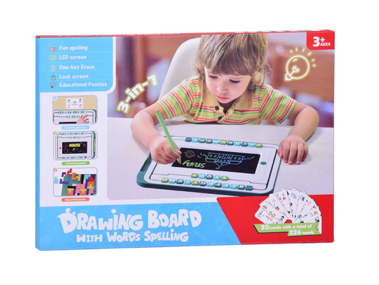 Educational set 3in1 LCD board + cards for LEARNING ENGLISH TA0113