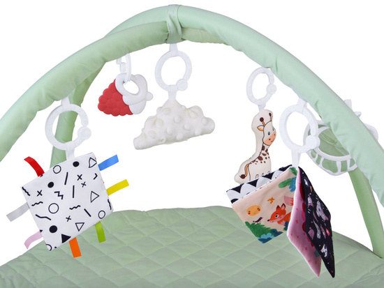 Educational Baby Play Mat with Arch + Toys, Teether, Contrast Book ZA5828