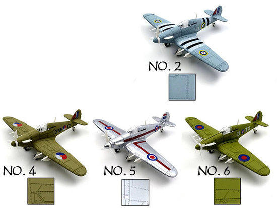 Model do składania Samolot Hawker Hurricane ZA2588