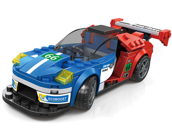 Technical blocks Sports car BLUE-RED 138-piece ZA5744