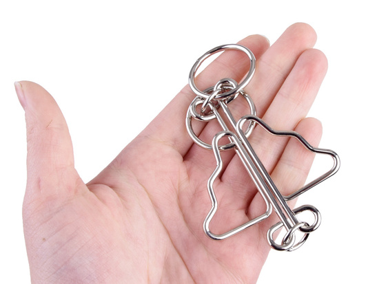 4 curly metal puzzle ZA1132