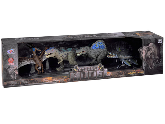 Set of large dinosaur figurines, 4 pieces, figures with movable elements ZA5689