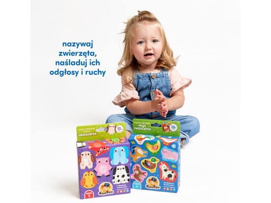 CzuCzu Puzzle do pary Moje Zwierzątka 10 układanek 18m+ ZA6093