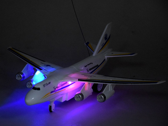 The remote-controlled plane operates on the RC0574