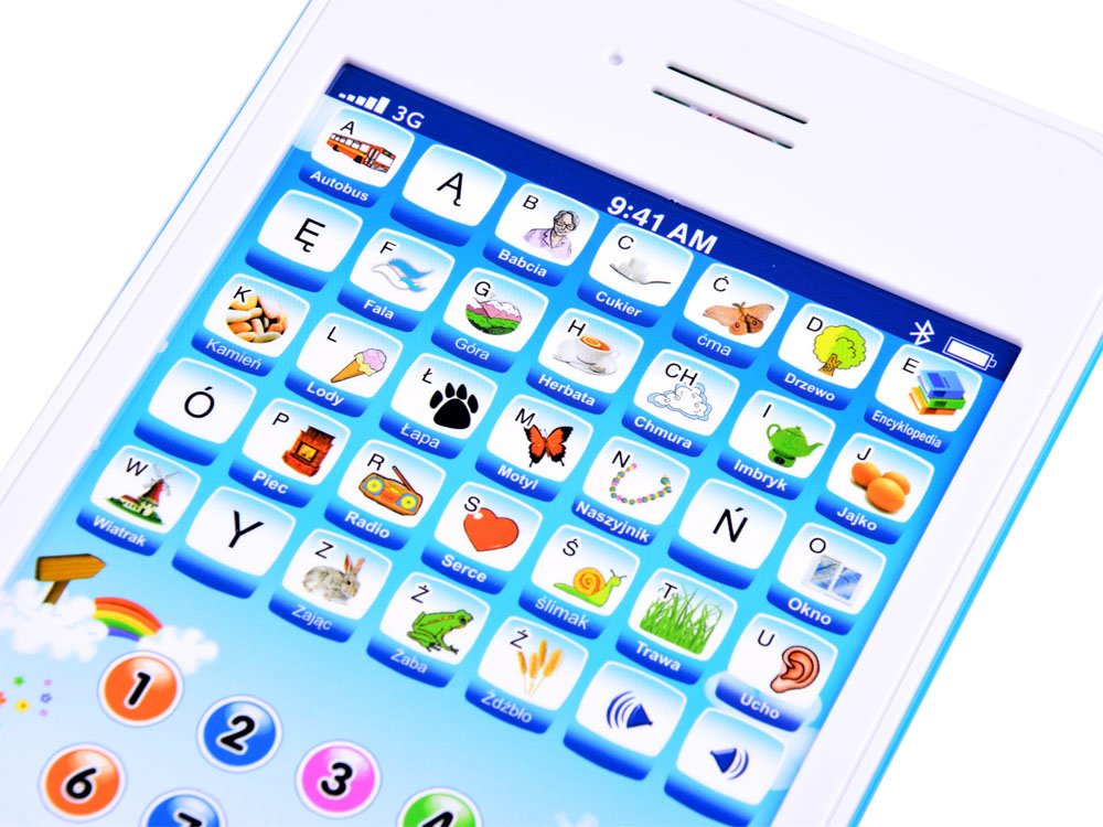 Tablet Edukacyjny Dla 5 Latka Interaktywny TABLET edukacyjny w j. polskim ZA3223 niebieski - sklep