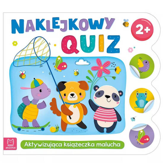 Aktywizująca książeczka z Naklejkami dla dzieci Naklejkowy quiz 2+ KS0948