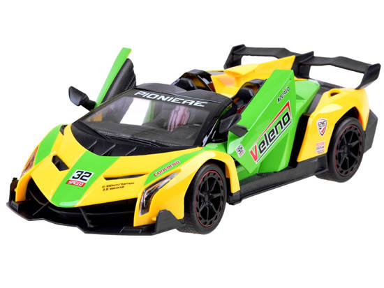 Autko sportowe z otwierane drzwi + pilot RC0583