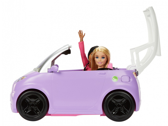 Auto Cabrio dla Lalek Barbie z elektryczna stacja ładowania ZA5527