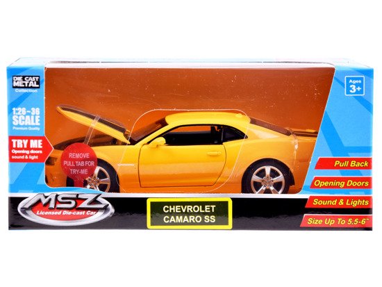 Auto metalowe model Chevrolet Camaro SS 1:32 światło dźwięk ZA3146