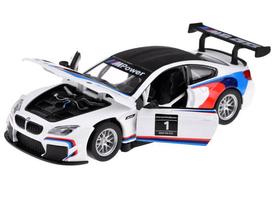 Auto metalowe model sportowe BMW M6 GT3 skala 1:32  światło dźwięk ZA4613