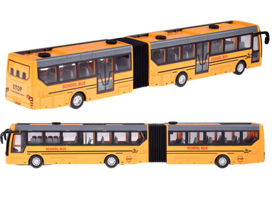 Autobus szkolny miejski przegubowy sterowany za pomocą pilota RC0624