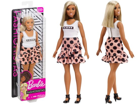 Barbie lalka Fashionistas spódniczka kropki ZA3161