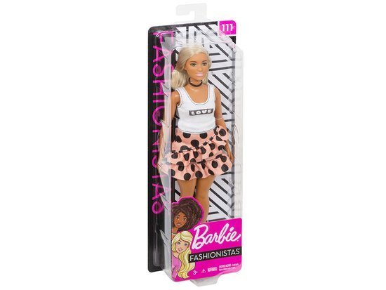 Barbie lalka Fashionistas spódniczka kropki ZA3161