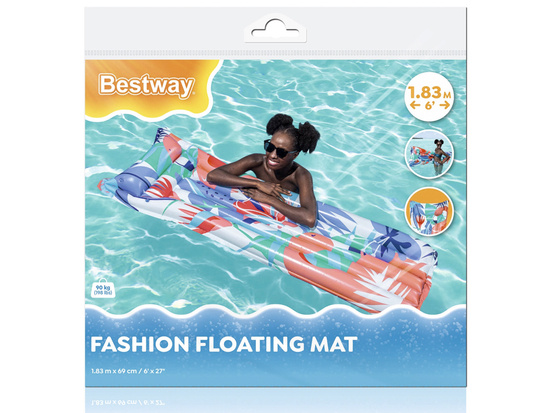 Bestway Kolorowy dmuchany Materac do wody plażowy 183 x 69cm 44033