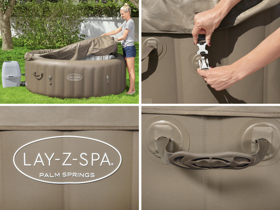 Bestway Lay-Z-Spa Palm Springs 4-6os 196 cm hydromasaż 140 dysz 60017