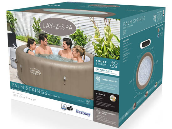 Bestway Lay-Z-Spa Palm Springs 4-6os 196 cm hydromasaż 140 dysz 60017