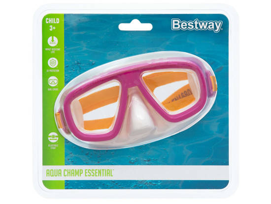 Bestway Maska Okulary do pływania i snurkowania RÓŻOWE 22011