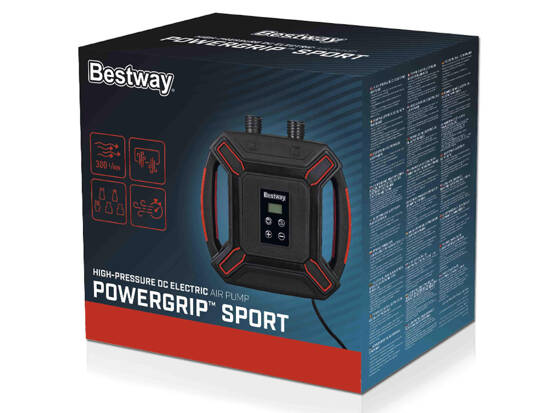 Bestway Wysokociśnieniowa elektryczna pompka powietrzna DC 4 adaptery 62265