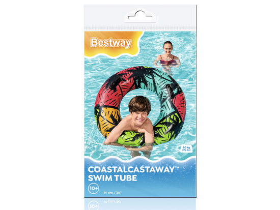 Bestway dmuchane Koło do pływania z uchwytami 0,91m 10+ 36350