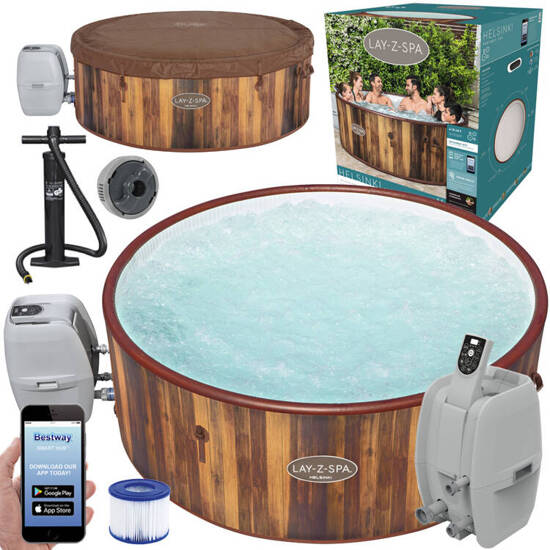 Bestway jacuzzi Lay-Z-Spa Helsinki 5-7 osób WiFi hydromasaż 2024 60025