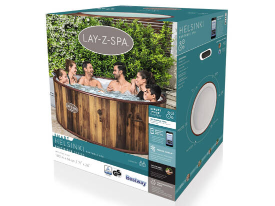 Bestway jacuzzi Lay-Z-Spa Helsinki 5-7 osób WiFi hydromasaż 2024 60025