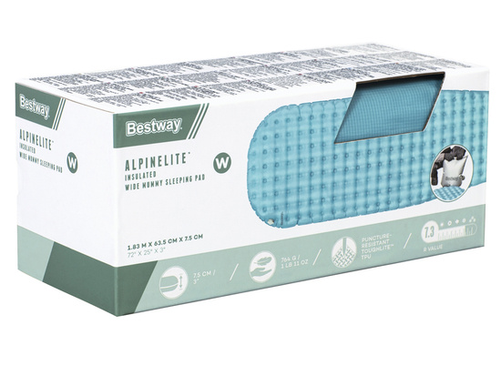 Bestway materac karimata pod śpiwór AlpineLite 183 x 63,5 x 7,5cm 69613