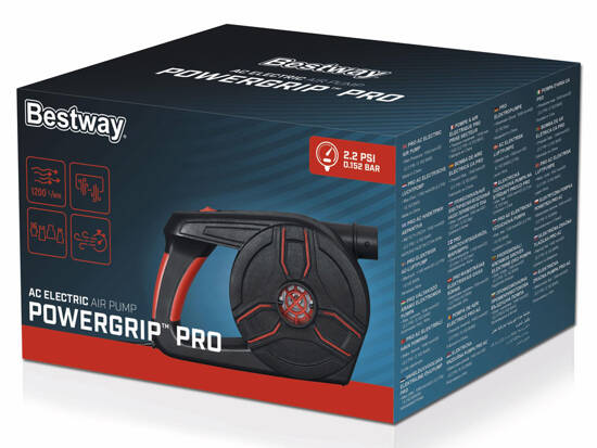 Bestway pompka eklektyczna  Powergrip  PRO do gniazdka+4adaptery 62247