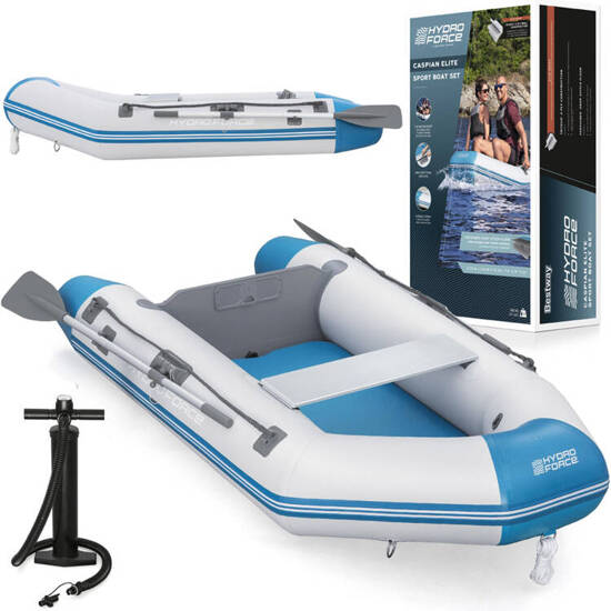 Bestway pompowany ponton CASPIAN dingy zestaw wiosła pompka  65046