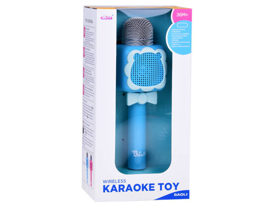 Bezprzewodowy Mikrofon dla dzieci KARAOKE nagrywanie Bluetooth IN0168