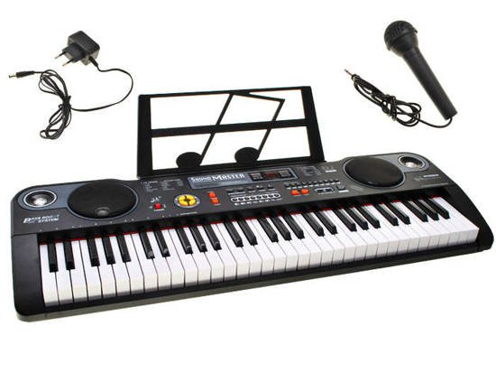 Czarne Organy MQ860USB Keyboard mikrofon IN0072