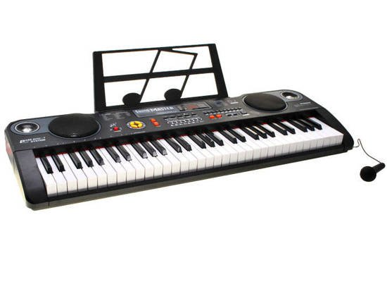 Czarne Organy MQ860USB Keyboard mikrofon IN0072