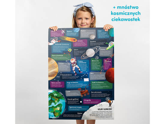 CzuCzu Obserwacyjne puzzle Kosmos  60 elementów +plakat edukacyjny ZA5560