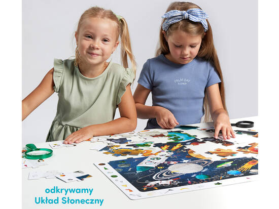 CzuCzu Obserwacyjne puzzle Kosmos  60 elementów +plakat edukacyjny ZA5560