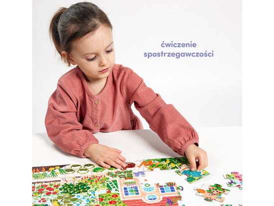 CzuCzu Puzzle edukacyjne Co rośnie W ogródku 40ele + plakat ZA5144