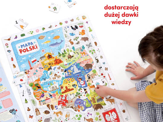 CzuCzu Puzzle obserwacyjne Mapa Polski 117e ZA4070