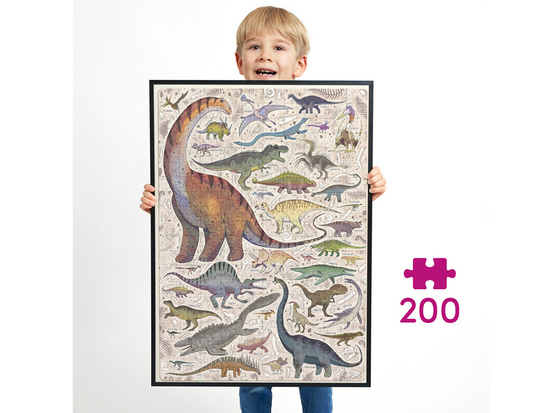CzuCzu Puzzlove Dinozaury 200 el. ZA4604