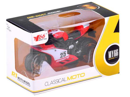 Diecast model Motocykl z naciągiem zabawka ZA3933 A