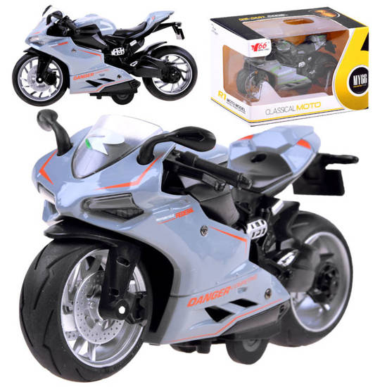 Diecast model Motocykl z naciągiem zabawka ZA3933 B