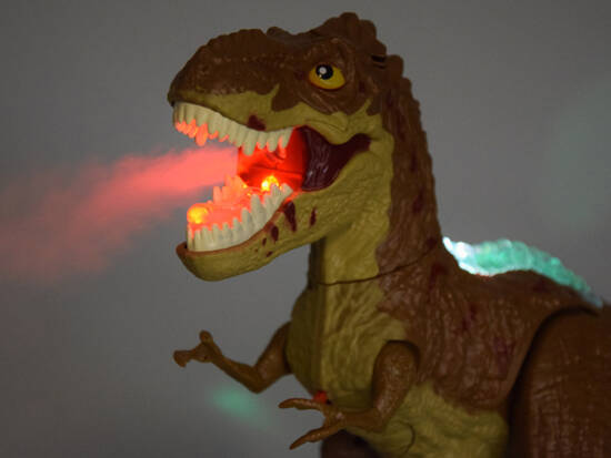 Dinozaur sterowany gestem+pilot RC 2w1 zieje ryczy świeci tańczy RC0625 BR